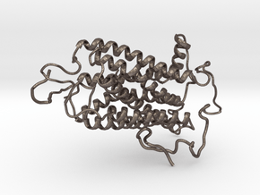 Encephalopsin Protein in Polished Bronzed Silver Steel: 28mm