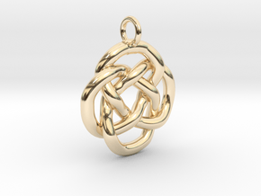 Knot keyring in 14K Yellow Gold