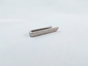 Diamond Tie Bar in Polished Nickel Steel