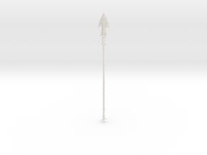 "BotW" Enhanced Lizal Spear in White Natural Versatile Plastic: 1:12