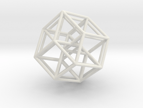 5-Cube in White Natural Versatile Plastic