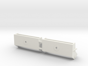 1/16 M31 Tow Hook Brackets in White Natural Versatile Plastic