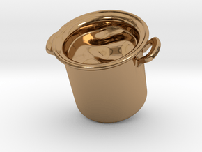 Big Pot Keychain in Polished Brass