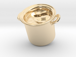 Big Pot Keychain in 14K Yellow Gold
