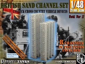 1-48 British Sand Channel Set in Smooth Fine Detail Plastic