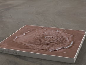 Olympus Mons, Mars, 1:5000000 in Full Color Sandstone