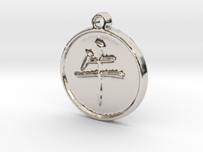 Ox - Traditional Chinese Zodiac (Pendant) in Rhodium Plated Brass