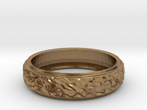 Ripple Ring in Natural Brass: 8 / 56.75