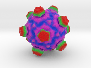 ΦX174 Bacteriophage in Full Color Sandstone