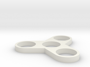 fidget spinner frame in White Natural Versatile Plastic