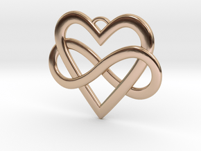 EverHeart necklace in 14k Rose Gold Plated Brass