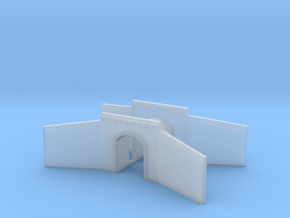 Tunnel portal single track - T scale 1:450 in Smooth Fine Detail Plastic