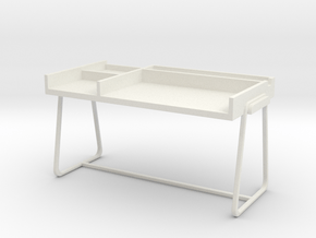 Desk, Type B (Space: 1999), 1/30 in White Natural Versatile Plastic