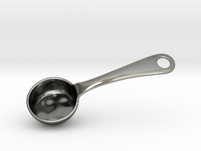 Ladle Keychain in Fine Detail Polished Silver