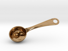 Ladle Keychain in Polished Brass