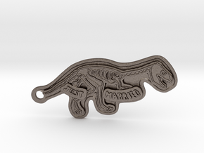N&A_Dino-7cm in Polished Bronzed Silver Steel