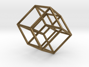 Tesseract in Natural Bronze