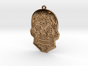 Skull Charm in Polished Brass