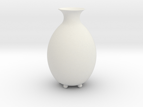 Vase "Bud" in White Natural Versatile Plastic