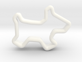 Cookie-Cutter Dog in White Processed Versatile Plastic