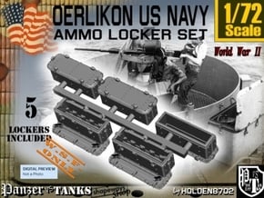 1/72 Oerlikon US Navy Ammo Locker SET in White Natural Versatile Plastic