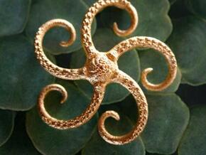 Starfish pendant in Tan Fine Detail Plastic