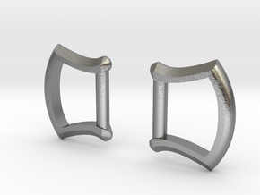 1/2" strap Buckle Frames / D-rings (pair) in Natural Silver
