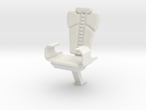 Captain's Chair (Star Trek The Motion Picture) in White Natural Versatile Plastic: 1:30