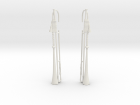 Trumpets in White Natural Versatile Plastic