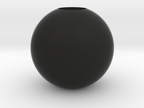 Acoustic Sphere (12.8mm mic) (40mm diameter) in Black Natural Versatile Plastic