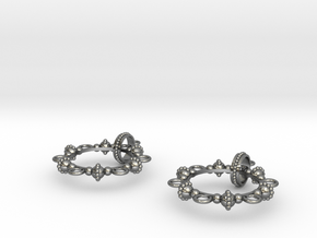 Melancholia Earrings in Polished Silver (Interlocking Parts)