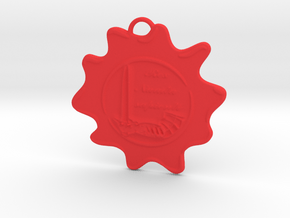 McScath Family Crest in Red Processed Versatile Plastic: Small