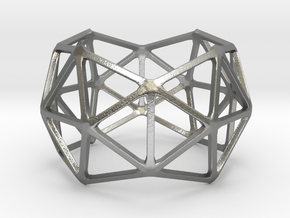 Catalan Bracelet - Pentakis Dodecahedron in Natural Silver: Large