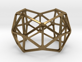 Catalan Bracelet - Pentakis Dodecahedron in Natural Bronze: Large