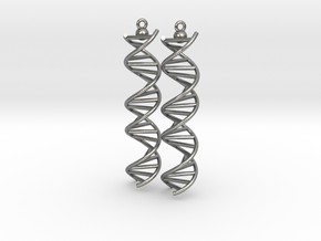 DNA Molecule Earrings, ladder, 2 pieces. in 14k Gold Plated Brass