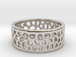Cell Ring - Size 6 in Platinum