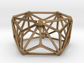 Catalan Bracelet - Triakis Icosahedron in Natural Brass: Large