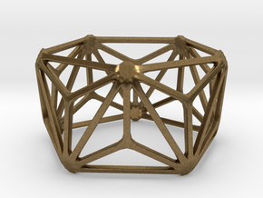 Catalan Bracelet - Triakis Icosahedron in Natural Bronze: Large