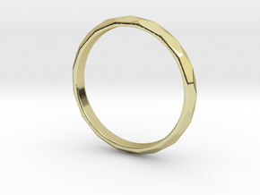 Audrey Hepburn's wedding ring  in 18k Gold Plated Brass: 10 / 61.5
