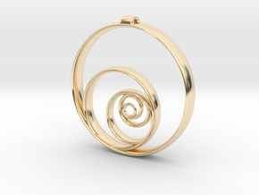 Aurea_Pendant in 14k Gold Plated Brass