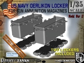 1-35 Oerlikon US Navy Ammo Locker 2 in White Natural Versatile Plastic