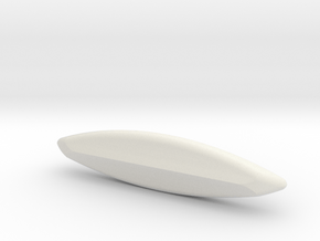 1/24 Scale Kayak Prototype in White Natural Versatile Plastic