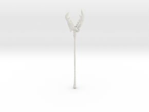 "BotW" Dragonbone Boko Spear in White Natural Versatile Plastic: 1:12