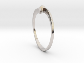 Game Changer Ring in Rhodium Plated Brass