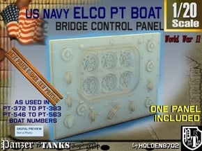 1-20 PT Boat Bridge Control Pannel Typ3 in Tan Fine Detail Plastic