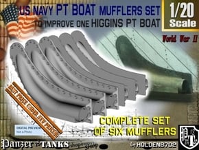 1-20 PT Higgins Muffler Set in Tan Fine Detail Plastic