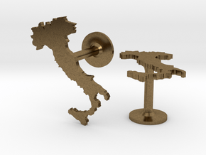 Italy Cufflinks in Natural Bronze