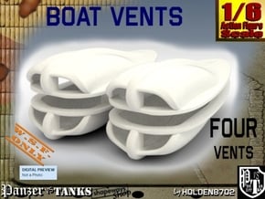 1-6 Boat Vent 4 Uds in White Processed Versatile Plastic