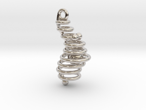 Expectant in Rhodium Plated Brass