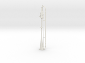 Trumpet in White Natural Versatile Plastic
